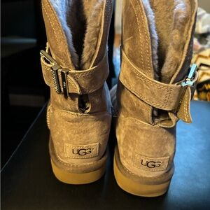 Ugg boots with cute buckle on side. 120 or best offer